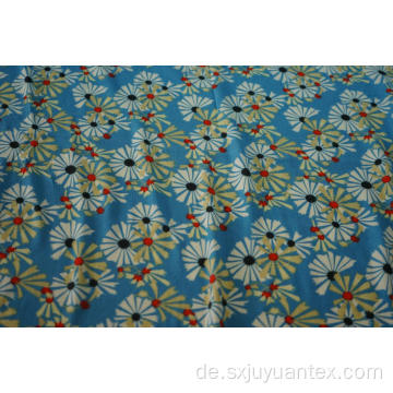 Viskose Krepp Mode Chrysanthemen Print Stoff